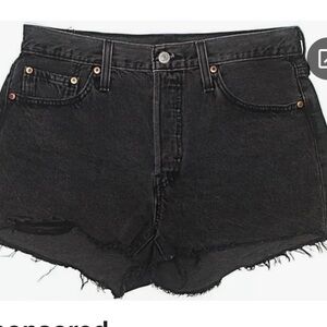 Levi's Women's Black Jean Shorts